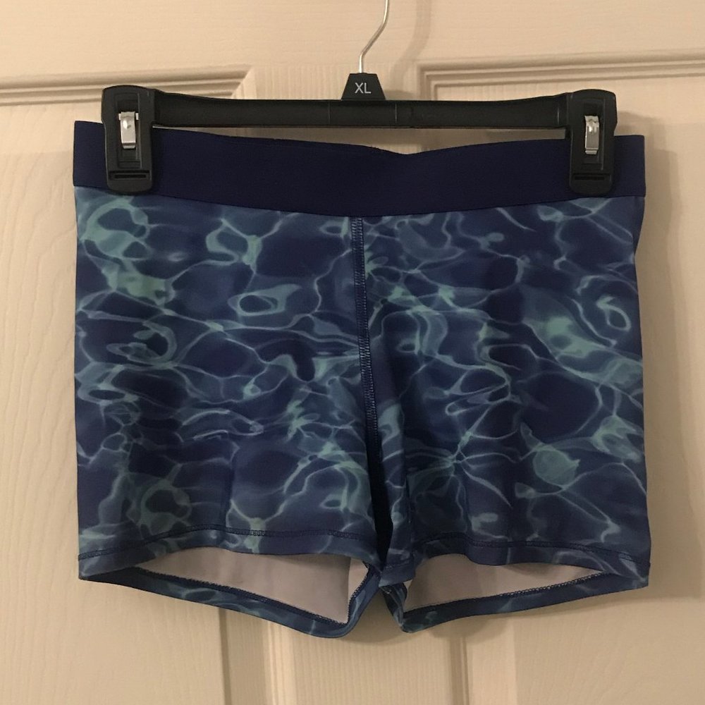 Water Print Spandex Shorts